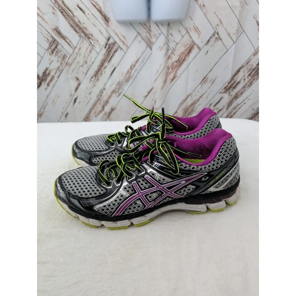 ASICS GT-2000 T3P8N Running Walking Sneakers Shoes Silver Purple
